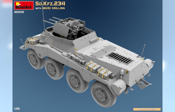 Сборная модель Sd.kfz. 234 With Mg151 Drilling Military 1945