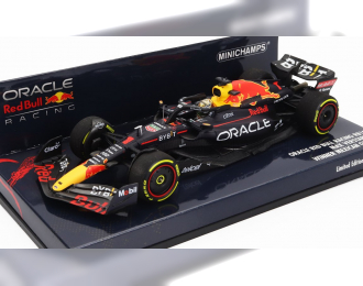 RED BULL F1 Rb18 Team Oracle Red Bull Racing №1 Winner Mexico Gp World Champion (2022) Max Verstappen, Matt Blue Yellow Red