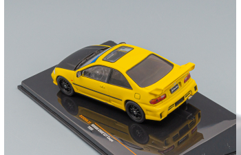 HONDA Civic EJ1 Coupe (1995), yellow / flat black