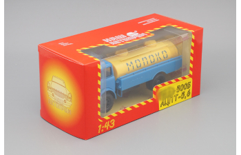 МАЗ АСРТ-5,6 Молоко, голубой / желтый