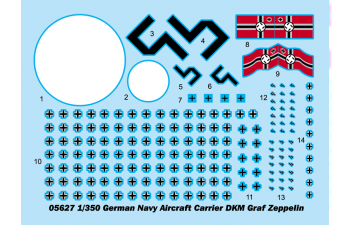 Сборная модель Корабль German Navy Aircraft Carrier DKM Graf Zeppelin