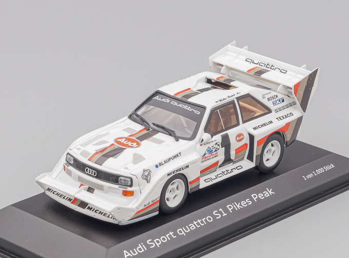 AUDI Sport Quattro S1 (E2) Walter Röhrl Pikes Peak 1987, white