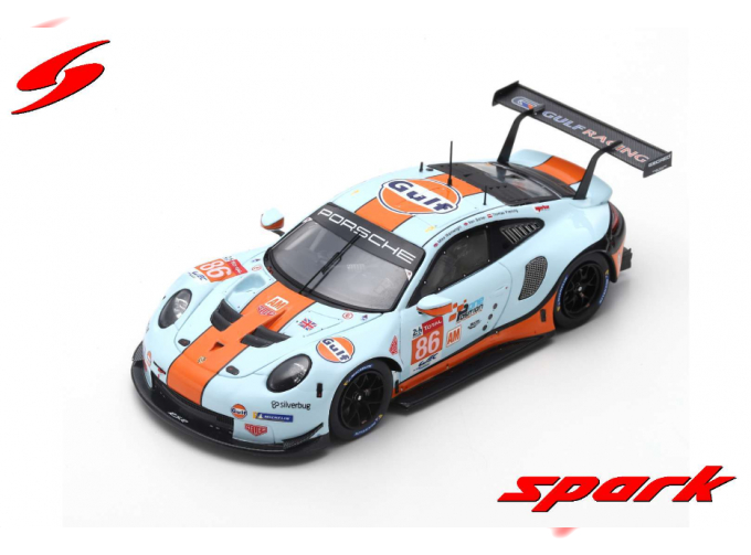 Porsche 911 RSR #86 Gulf Racing 24H Le Mans 2019 M. Wainwright - B. Barker - T. Preining