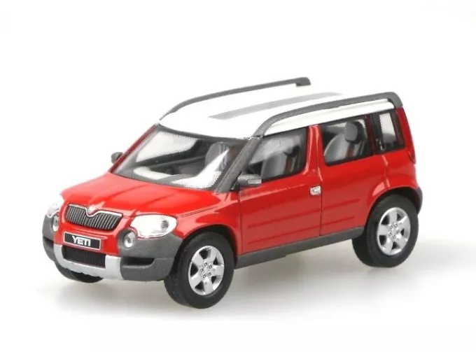 SKODA Yeti Concept Car. red