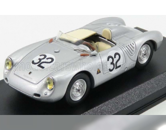 PORSCHE 550rs Spider N32 24h Le Mans (1958) Godin De Beaufort - Linge, Silver