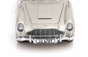 ASTON MARTIN DB5 from the movie James Bond Goldfinger, silver-grey