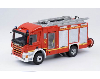 SCANIA Cabine Courte FPT Secours Routier Pompiers Meurthe - Moselle, red