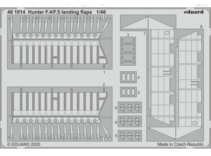 Набор фототравления Hunter F.4/ F.5 закрылки