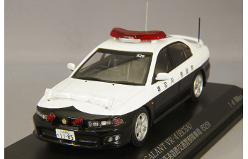 MITSUBISHI Galant VR4 (EC5A) *High Way Police Car Kanagawa 529* (2002), black / white