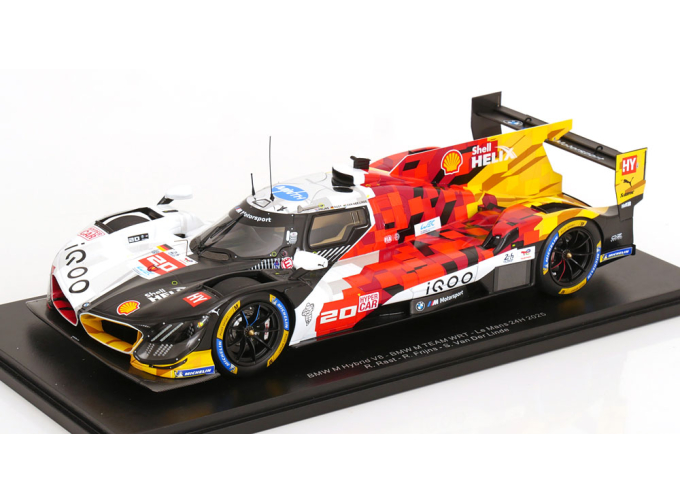 BMW M Hybrid V8 #20 17th 24h LeMans Robin Frijns, René Rast, Sheldon van der Linde (2025)