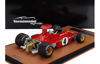FERRARI F1 312 B3 N 4 Usa Watkins Glen Gp Arturo Merzario (with Pilot Figure) (1973) , Red