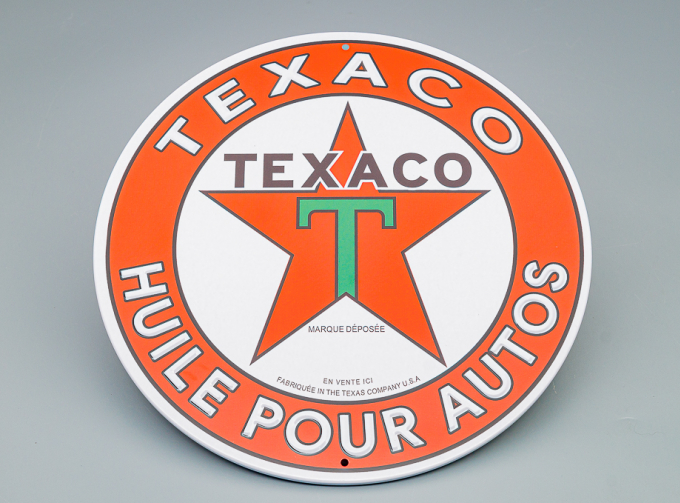 ACCESSORIES Metal Round Plate - Texaco