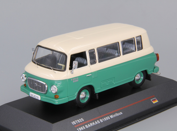 BARKAS B1000 Minibus (1965), green / light grey