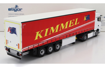 MAN Tgx 18.470 Truck Telonato Kimmel Transports (2020), White Red