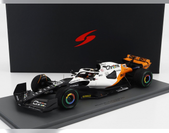 McLAREN F1 Mcl60 Team Mclaren №81 Monaco Gp (2023) Oscar Piastri, White Orange Black