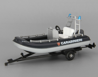 Прицеп с моторной лодкой Security "Carabineri", black