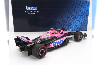 RENAULT F1 A523 Team Bwt Alpine №10 9th Bahrain Gp With Pit Board (2023) Pierre Gasly, Pink Black Blue