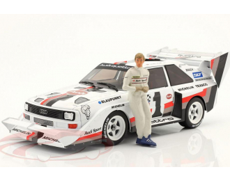 AUDI Quattro Sport S1 E2 №1 Winner Rally Pikes Peak Hill Climb (1987) W.Rohrl, Yellow White Red