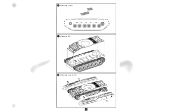 Сборная модель Танк Russian танк Т-80UK Main Battle Tank