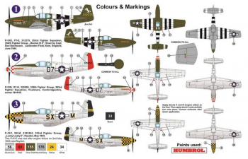 Сборная модель P-51B Mustang USAAF Dorsal Fin