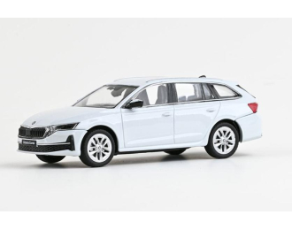 SKODA Octavia IV FL Combi (2024), white moon metallic