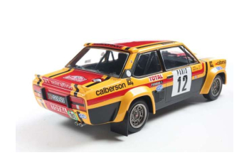 FIAT 131 Abarth Team Calberson №12 7th Rally Montecarlo (1980) Michelle Mouton - Annie Arrii, Yellow Black Red