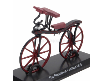 Велосипед The Pedestrian Carriage Bicycle (1820), красный