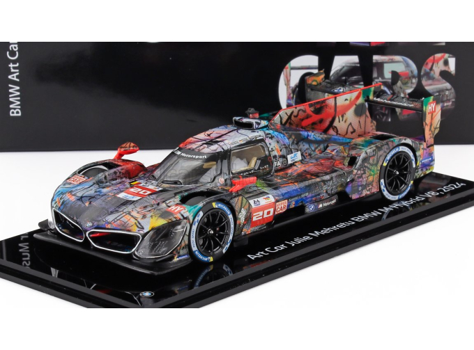 BMW M Hybrid Lmdh P66-3 4.0l Turbo V8 Team Bmw M Wrt N 20 (art Car By Julie Mehretu) 24h Le Mans (2024) Sheldon Van Der Linde - Rene Rast - Robin Frijns, Various