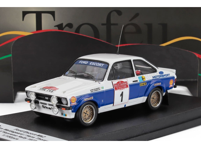 FORD Escort Mkii (night Version) №1 Rally Sanremo (1977) Bjorn Waldegaard - Hans Thorzelius, White Blue