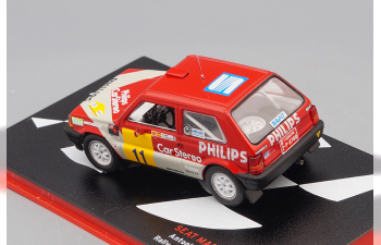 SEAT Marbella Proto Antoni Rius - Manel Casanova Rally Tierra De Aviles (1988), red