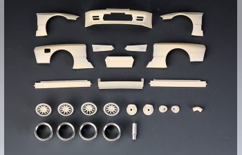 Конверсионный набор RB Pandem Nissan R32 Wide Body Kit для моделей Tamiya R32 KIT (Resin+PE+Metal parts+Decals)