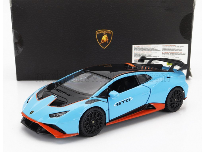 LAMBORGHINI Huracan Sto Lp640-2 (2021), Light Blue Orange