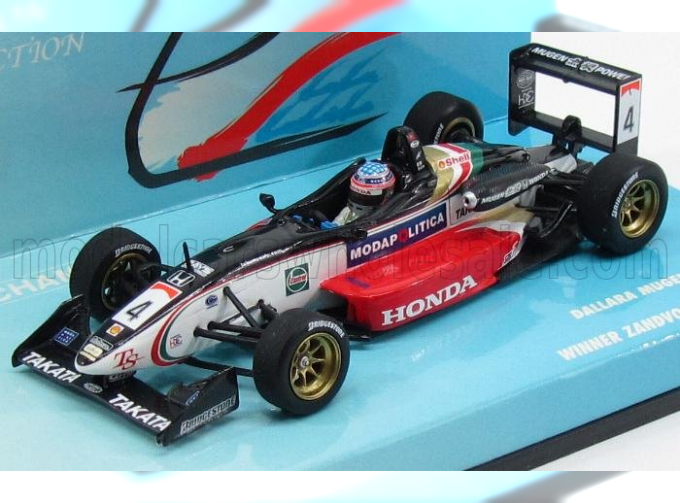 DALLARA F3 F301 N 4 Winner Gp Zandvoort Master 2001 T.sato, Black White Red