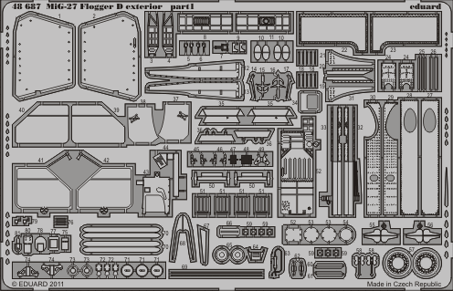 Фототравление MiG-27 Flogger D exterior