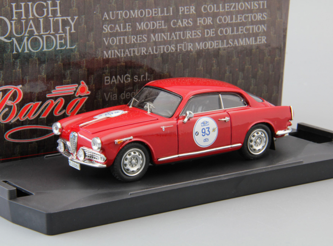 ALFA ROMEO Giulietta Spirint 2a S. "Winter Maraton 97" Brusciotti Cangiotti #93, red