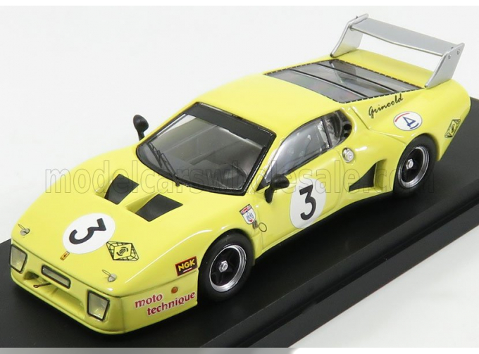 FERRARI 512bb Lm №3 1000km Fuji (1981) Griswold - Bond, yellow