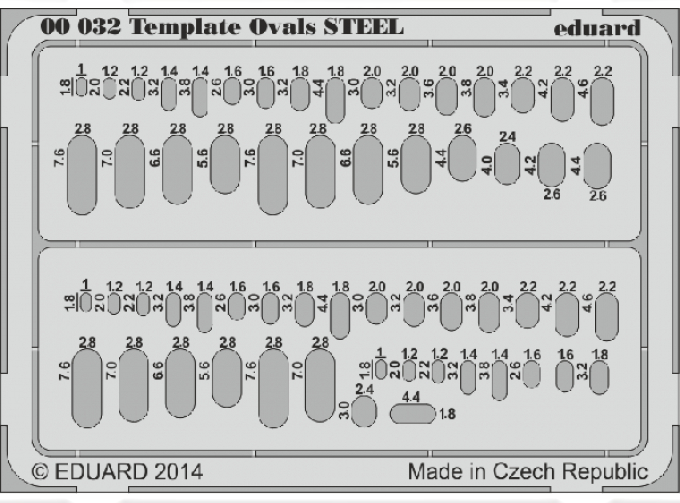 Инструмент Template ovals STEEL