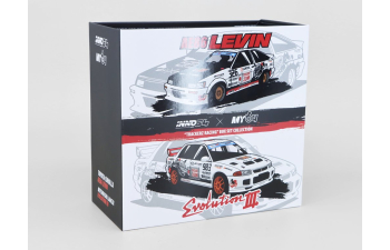 Набор из двух моделей: TOYOTA Corolla AE86 Levin #326 + MITSUBISHI Lancer Evolution III #983 Trackerz Racing