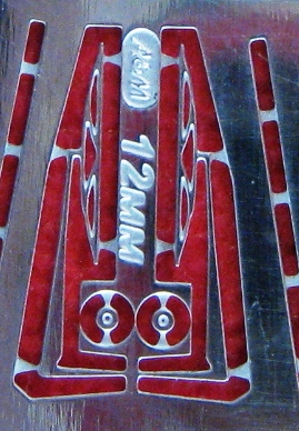 Фототравление Дворники 12мм, блестящий никель