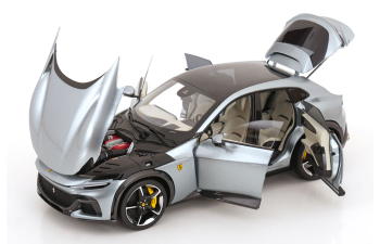 FERRARI Purosangue Suv Panoramic Roof (2022) - Polyfoam Packaging, Grigio Titanio - Grey