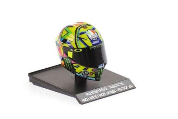 MINI HELMET Valentino Rossi MotoGP (2017), yellow