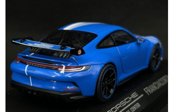 PORSCHE 911 (992) GT3 PEC (2021), shark blue / white