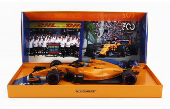 McLAREN F1 Mcl33 Team Mclaren №14 300th Formula One Canadian Gp (2018) Fernando Alonso, Orange Blue