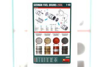 Сборная модель German Gasoline Fuel Drums 200 Litre