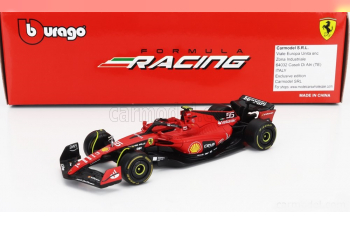 FERRARI Set F1 2x Sf-23 Team Scuderia Ferrari №16 Season (2023) Charles Leclerc + №55 Season (2023) Carlos Sainz, Red Black