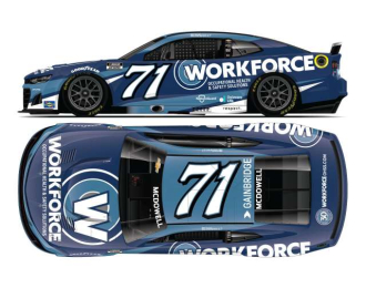 Chevrolet #71 Michael McDowell *Workforce*, blue/white 2025