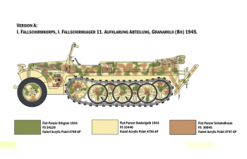 Сборная модель Тягач Sd.Kfz. 10 DEMAG D7 with German Paratroops