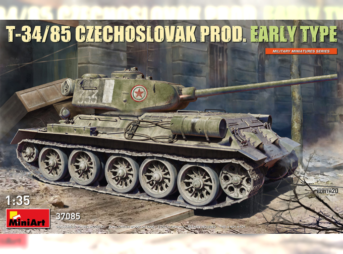 Сборная модель T-34/85 Czechoslovak Prod. Early Type