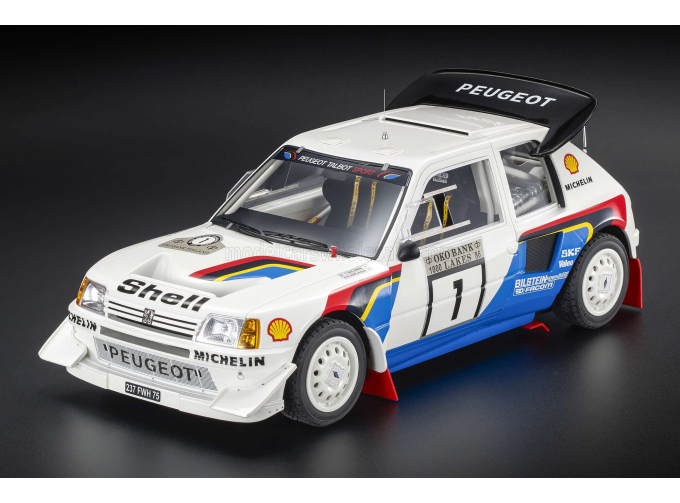 PEUGEOT 205 Turbo 16 evo2 №1 Winner Rally 1000 Lakes (1986) Timo Salonen - Seppo Harjanne