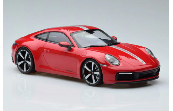 PORSCHE 911 Carrera 4S (2019), red